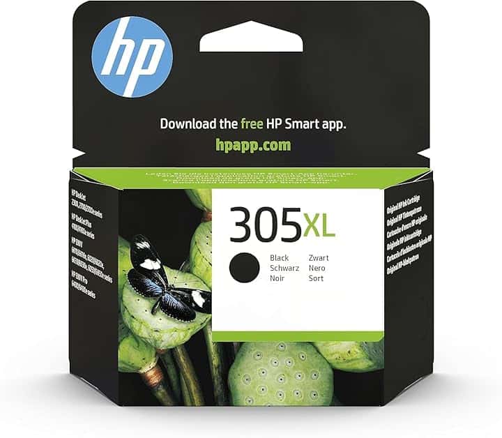 HP 305XL Nero, 3YM62AE, Cartuccia Originale da 240 Pagine, Alta Capacità, Compatibile con Stampanti HP DeskJet serie 2700, 4100, HP Envy serie 6020, 6030, 6420, 6430 ECOLOGO