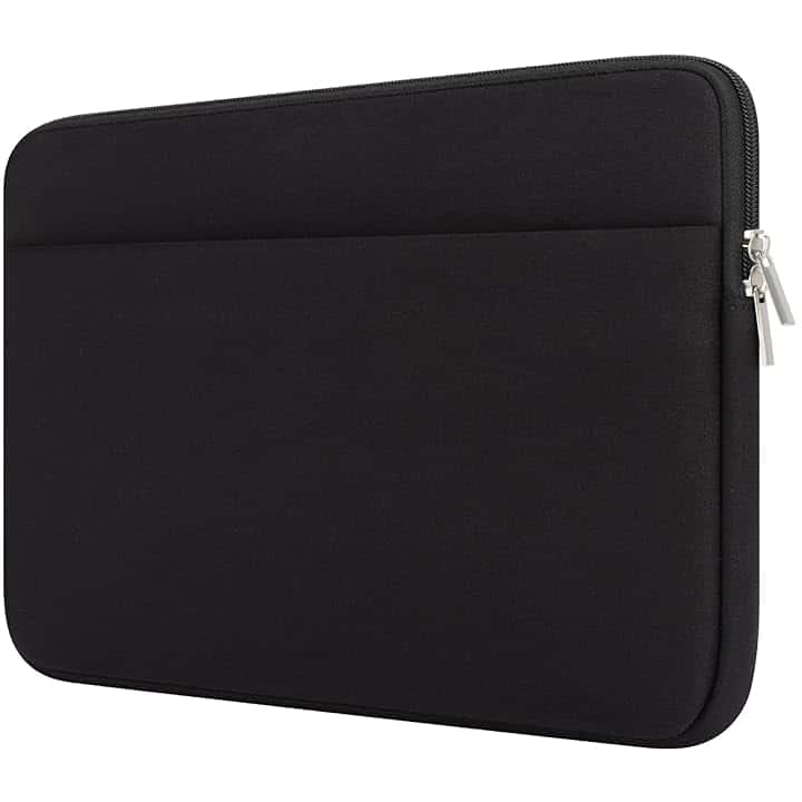 Custodia Pc Portatile Borsa Compatibile con MacBook Air/Pro da 13 a 14 Pollici Custodia per Computer Portatile con Tasca per Accessori Borsa Imbottita Protettiva per laptop da 13”a 14”, Nero