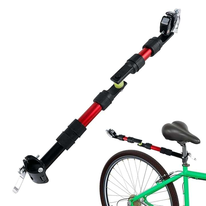 Attacco per Rimorchio Bici, Adattatore Universale per Carrelli, Accessori Portapacchi Posteriore in Lega per Trasporto Bambini Animali Domestici e Avventure all'Aperto