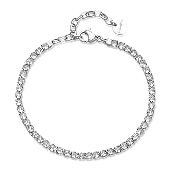 Brosway Bracciale Donna, Bracciale Tennis in Acciaio e Cubic Zirconia | Collezione Desideri - BEI099