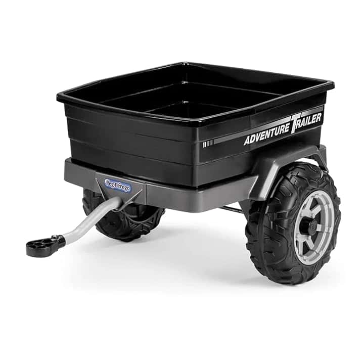 PEG Adventure Trailer Rimorchio per Fuoristrada Elettrici Gaucho e Polaris, Capacità di Carico 30 kg, Ruote Tassellate, Età 2+ Anni