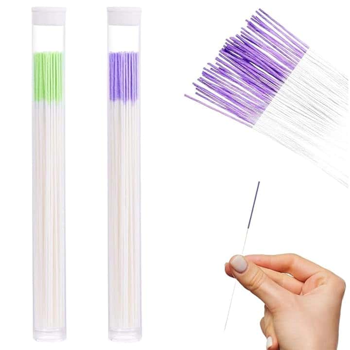 JEYORZY 120 Pezzi Orecchi Cleaner Floss Aftercare per Piercing Orecchini Hole Cleaner Piercing Strumento di Pulizia Buchi Orecchie, per Rimozione di Odori per Cura del Piercing Orecchio