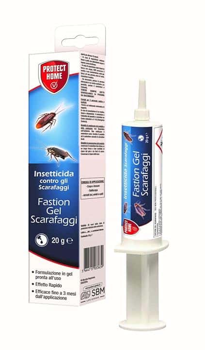 Protect Home Fastion Gel Scarafaggi, Insetticida gel pronto all’uso, Veleno scarafaggi, Efficace Elimina l’intera colonia in breve tempo, Azione per ingestione. Ambienti interni. 20g