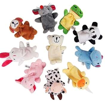10 pcs marionette da dita marionette per bambini Bambole da dito regalo di compleanno per bambini, set di peluche per ragazzi e ragazze, regalo per Natale, Pasqua e feste per bambini