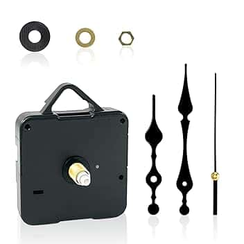 Meccanismo Orologio da Parete, Set Completo di Lancette per DIY, Facile Installazione