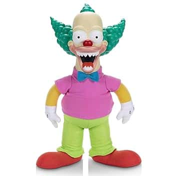 JAKKS Pacific The Simpson – pupazzo parlante di Krusty il Clown alto 41 cm. Con l’interruttore puoi alternare Krusty buono a Krusty cattivo, come nell’iconica puntata di Halloween!, 175504