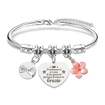 RGHSZ Mamma Bracciale Regalo Festa Della Mamma Regalo Mamma Bracciale Festa Della Mamma Regalo Compleanno Mamma Regalo Per Mamma Regali Festa Della Mamma Originali Bracciale Mamma E Figlia