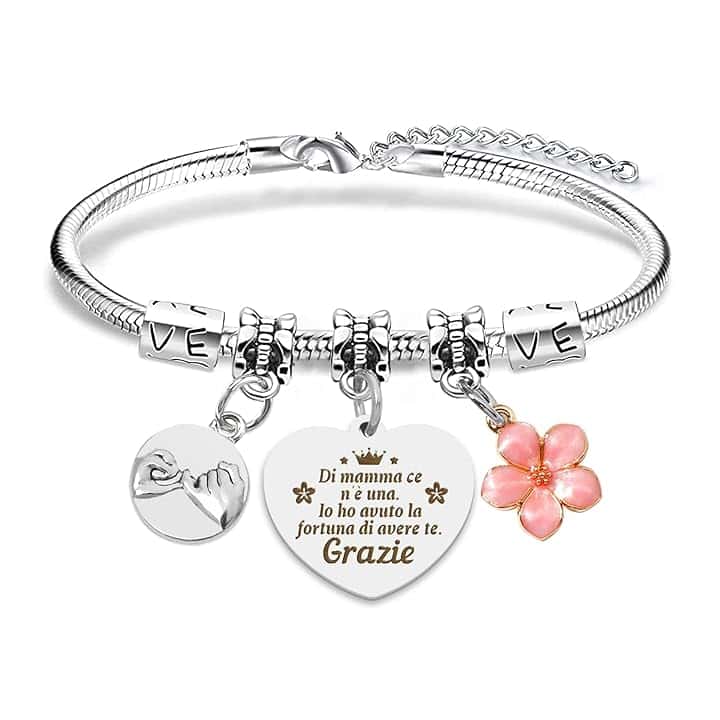 RGHSZ Mamma Bracciale Regalo Festa Della Mamma Regalo Mamma Bracciale Festa Della Mamma Regalo Compleanno Mamma Regalo Per Mamma Regali Festa Della Mamma Originali Bracciale Mamma E Figlia
