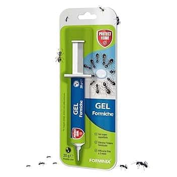 Protect Home Forminix gel. Insetticida per formiche pronto uso. Efficace, elimina il nido in breve tempo. Per interni ed esterni. 20 g