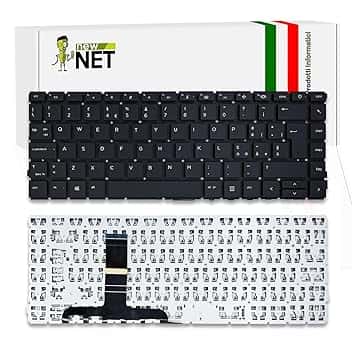 new net - Tastiera Compatibile con HP ProBook 440 G8, 440 G9, 445 G8, 445 G9, 445R G8, 640 G8, 640 G9, 645 G8, 645 G9 [Senza Frame - Colore Tasti Nero - Retroilluminata - Layout ITA]