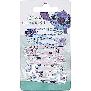 CERDÁ LIFE'S LITTLE MOMENTS Stitch, forcine per capelli, multicolore, realizzate con materiali resistenti, stampate con stitch e angelo, prodotto originale progettato in Spagna