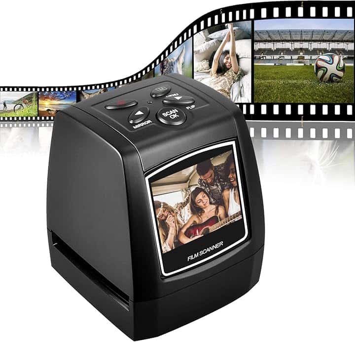 DIGITNOW! 5MP/10MP 2.4''LCD Film Scanner , 35mm Diapositive / Negativi Scanner Convertitore, Foto Salva su Scheda SD Direttamente