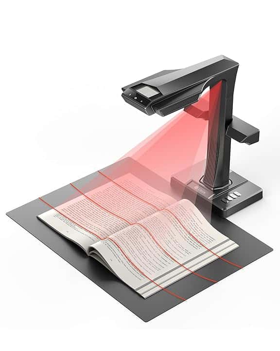 CZUR ET Max 38MP Scanner per Libri e Documenti, A3 Scanner Professionale con Laser Curve Flattening-Tech, OCR per 180+ lingue, Uscita HDMI 4K, Compatibile con Windows/macOS/Linux