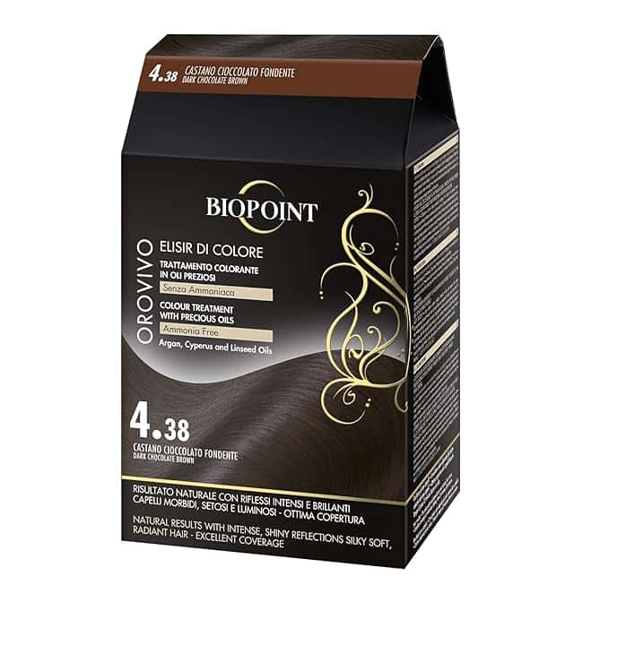 Biopoint Orovivo - Elisir di Colore, Set Tinta Capelli in Olio Senza Ammoniaca, Azione Nutriente e Illuminante, Dona un Colore Intenso e Brillante, 142 ml
