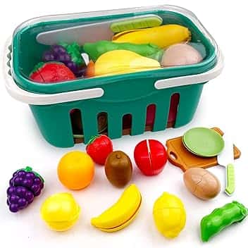 Cucina Giocattolo per Bambini, Frutta e Verdura Giocattolo, Frutta da Tagliare Giocattolo, Giocattolo Educativo Montessori, Verdure Giocattolo per Bambini, Giochi di Ruolo Regalo