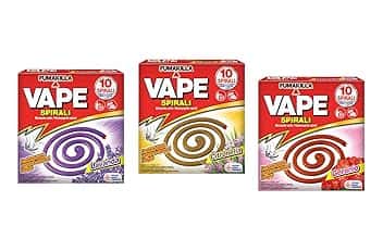 Vape Spirali Profumate Assortite, Insetticida Protettivo Contro Zanzare Comuni e Tigre, Confezione da 3
