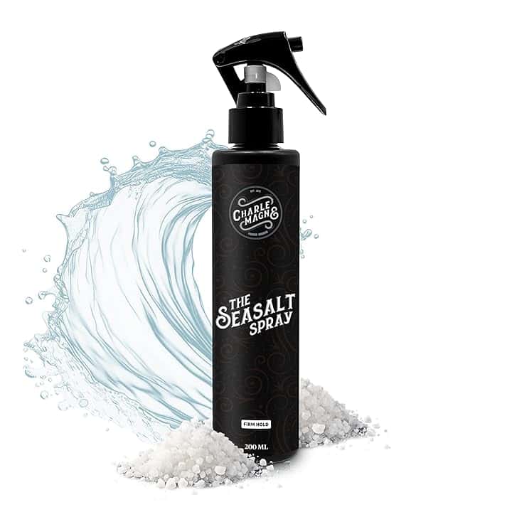 Spray al sale marino Charlemagne - addensante per capelli - prodotto per il pre-styling - spray al acqua salata per capelli - più consistenza, più volume - 200 ml