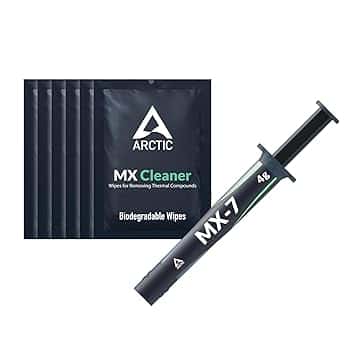 ARCTIC MX-7 (4 g, incl. MX-Cleaner) - Pasta termica ad altissime prestazioni per CPU, console, schede grafiche, laptop, altissima conducibilità termica, lunga durata, non conduttiva, non capacitiva