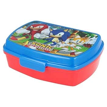 Stor Sandwich box bambini Sega Sonic in plastica, senza BPA, lavabile e riutilizzabile, non adatta al microonde e alla lavastoviglie