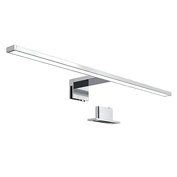 B.K.Licht Luce da specchio LED, luce bianca neutra 4000K, larghezza 60 cm, luce per bagno, luce per trucco, lampada per bagno, illuminazione armadietto bagno, 8 W, 780 Lm, 230 V, IP44