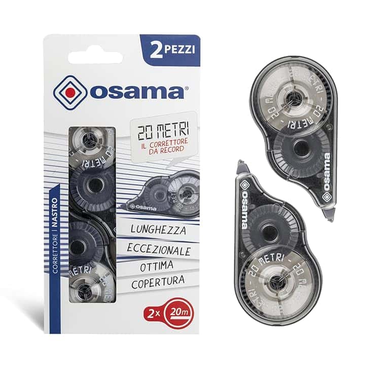 Osama Correttore a Nastro, 2 pezzi/20 metri