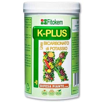 Fitokem K Plus Bicarbonato di Potassio per Piante 1KG Fertilizzante Concime Orto Giardino Alberi da Frutto Universale Fungicida per Piante Naturale Puro contro Oidio Peronospora Bolla del Pesco