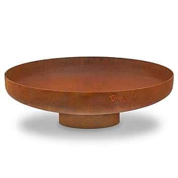 BBQ-Toro Braciere Ø 70 cm | effetto ruggine | supporto con piede | ruggine | braciere per il giardino, Garden Fire Pit, Fire Bowl