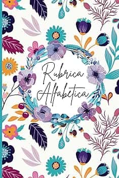 Rubrica alfabetica: Quaderno A5 a Righe con 4 pagine per ogni lettera- 104 Pagine in ordine alfabetico dalla A alla Z