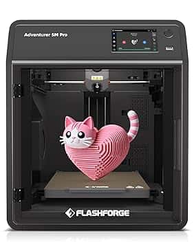Flashforge Adventurer 5M Pro Stampante 3D,600mm/s Velocità di stampa,Livellamento Automatico,Doppio Raffreddamento,Monitoraggio Remoto, Ugello Rimovibile, Spegnimento Automatico,220 * 220 * 200mm