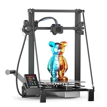 LONGER Stampante 3D LK5 Pro, di grandi dimensioni di stampa 30 x 30 x 40 cm, con touch screen da 4,3", open source, kit doppia ventola migliorata, precisione 0,1 mm, scheda madre a 32 bit