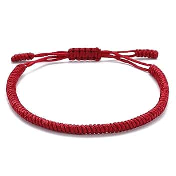 LUCKY BUDDHIST – Portafortuna Braccialetto + Regalo Buddista! Tibetano Amicizia Color Corda Bracciale. Per uomo donna adolescenti. Dimensione regolabile, Fatto a Mano