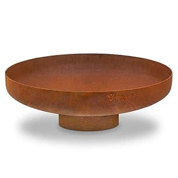 BBQ-Toro Braciere Ø 60 cm | Effetto Ruggine | Da Esterno con Gamba di Supporto | Garden Fire Pit, Fire Bowl per il Giardino
