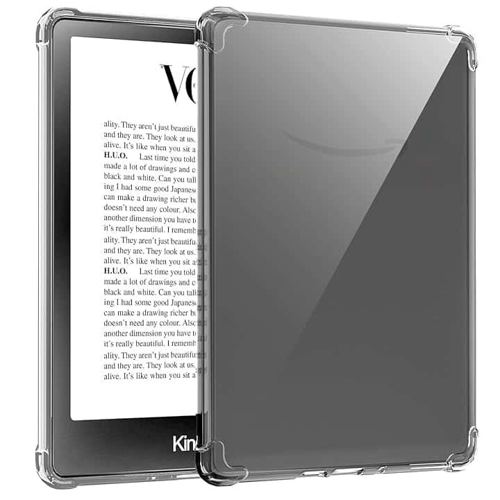 TQQ Custodia Compatibile con 6 Pollici Nuovo Kindle 11a Generazione 2024/2022, Design sottile e leggero - Trasparente Global Recycled Standard