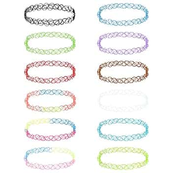 MXTIMWAN 12 Pezzi Girocollo Collane Set di Collane a Girocollo per Ragazza donna e Bambina