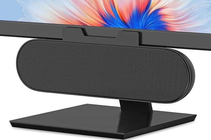 ZETIY Altoparlante per PC, USB Portatile Mini Soundbar, Alimentazione USB, Monitorare Casse PC per Telefono, Notebook, PC, Laptop, Desktop - Plug and Play （Nero）