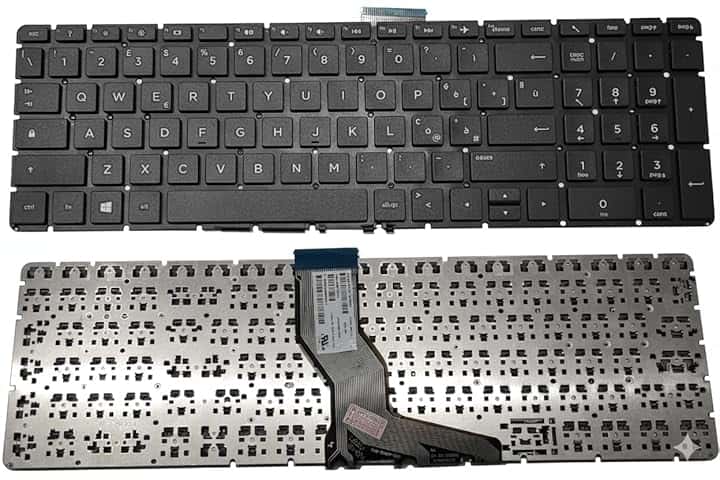 Tastiera di ricambio Italiana Compatibile con HP per Notebook Pavilion 250 G6, HP 255 G6, 15-BS 15-BW 15Q-BD 17G-BR 15-CB 15-CC 17-BS senza frame colore nero