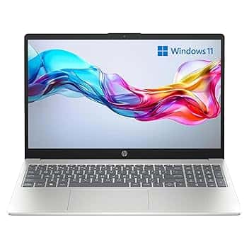 HP Laptop 15-fc0020sl, PC Portatile 15", Display 15.6" FHD Antiriflesso, Notebook, AMD Ryzen 3 7320U, 8GB RAM, 256GB SSD, AMD Radeon, Windows 11, Computer Portatile, Argento, QWERTY