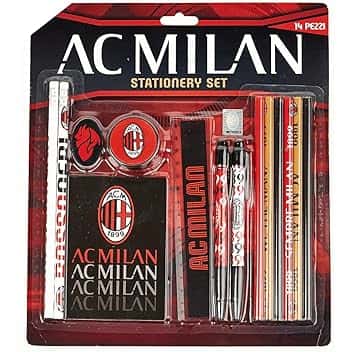 EURO PUBLISHING Milan Set Cancelleria - Prodotto Ufficiale - (Composto da 14 Pezzi)