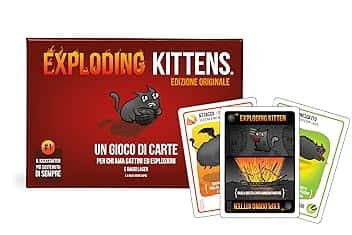 Asmodee - Exploding Kittens - Carte da Gioco, Gioco da tavolo e Party Game, 2-5 Giocatori, 7+ Anni, 15 min, Edizione in Italiano