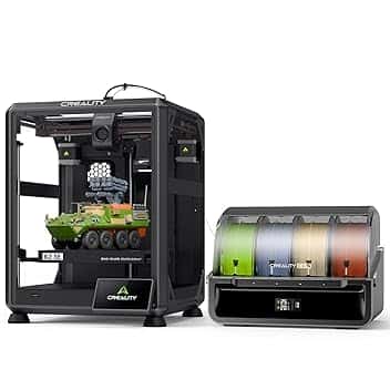 Creality K2 SE Combo Stampante 3D - Max Stampa 500mm/s, Leveling Automatico Totale, Stampa Multicolore con CFS, Telaio Metallo Solido, Estrusore Diretto, 220×215×245mm