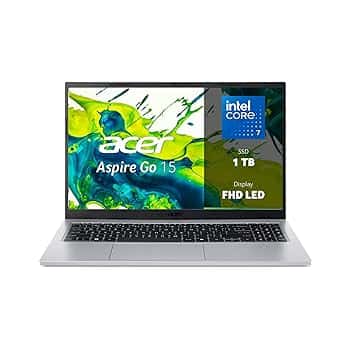 Acer Aspire Go 15 AG15-72P-78E4 PC Portatile, Notebook, Processore Intel Core 7 150U, RAM 32 GB DDR4, 1024 GB PCIe NVMe SSD, Display 15.6" FHD, Scheda Grafica Intel Graphics, Windows 11 Home EPEAT