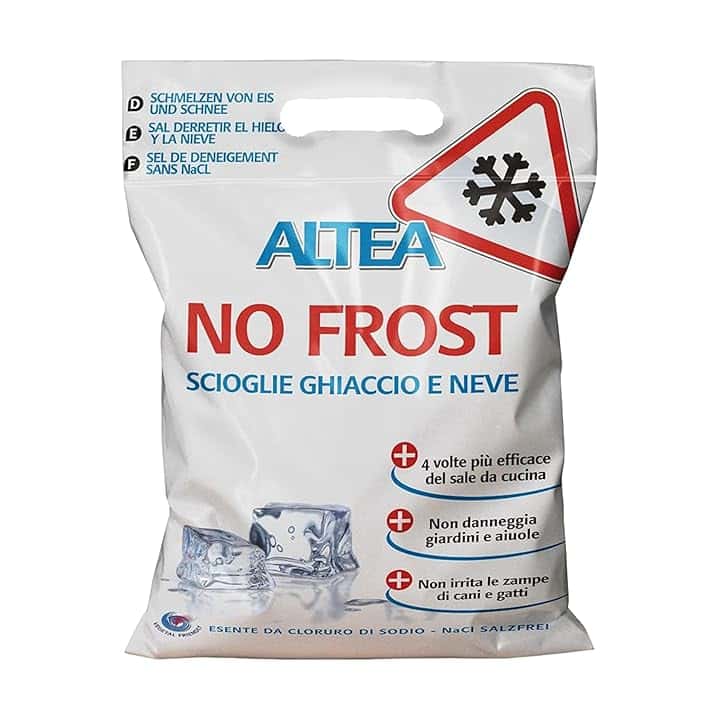 Tecnokit No Frost Sale Antighiaccio Ecologico, Antigelo E Sciogli Neve per Piante, Prato, Strade E Terrazzi, Non Corrosivo, Sacco da 5 kg