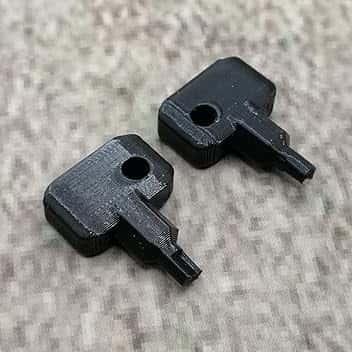 2 chiavi di ricambio nere compatibili con Synology NAS Drive Bay Key Lock chiave di ricambio per tipo D5 D6 D8 D9 R6 X9 R8 DS181 (nero)