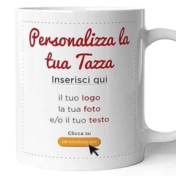Tazza Mug Personalizzata con Foto, Testo, Logo, Immagine - Ideale per la tua colazione