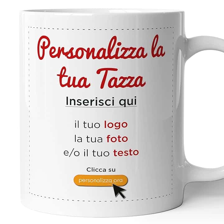 Tazza Mug Personalizzata con Foto, Testo, Logo, Immagine - Ideale per la tua colazione