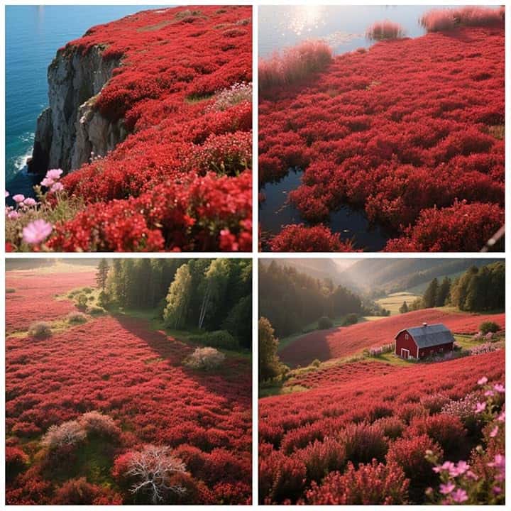 20000+ Timo Strisciante rosso per piantare all'aperto, giardino, Per la copertura del prato, NON OGM, Bassa manutenzione