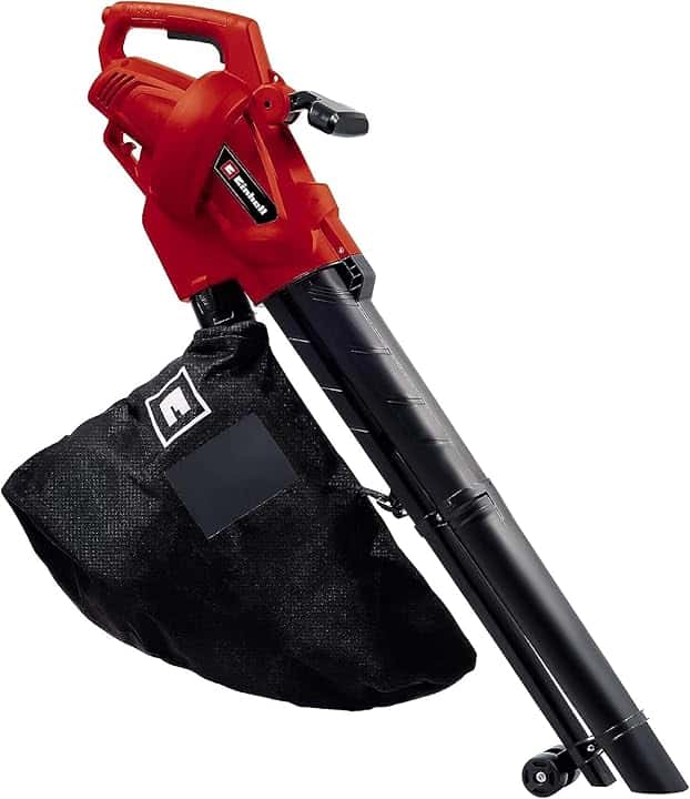 Einhell Aspiratore Elettrico GC-EL 3024 E, Aspirazione/Soffiaggio, Tubo Asp. Ø 75 mm, Potenza Asp. 650 m³/h, Trinciatura, Rapporto Triturazione 10:1, Vel. Soffiagg. 240 km/h, Sacco di Raccolta 40 L