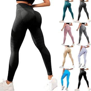 Generico Leggins 3D Anticellulite Donna, Leggings Anti Cellulite - Leggins Compressione Graduata Lipedema - Push Up Sculpture Leggings Sportivi per Yoga Fitness e Tempo Libero