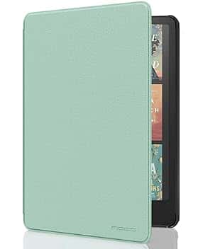 MoKo Custodia Compatibile con 7" Kindle Paperwhite (12th Generation-2024) and Kindle Colorsoft Signature Edition 2024, Custodia Leggera con Auto Wake/Sleep per Kindle Paperwhite 2024, Verde Agave ClimatePartner certified
