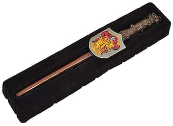 Bacchetta Harry Potter (30cm) con Stemma Gryffindor in Scatola Clip Unisex, Marrone, 20192